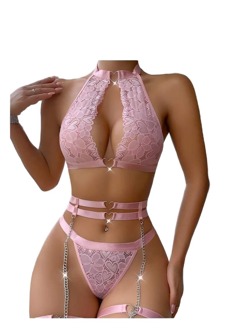 Sexy Lingerie Set Push Up Lace - Minimizer Bra Women ulasan dan harga
