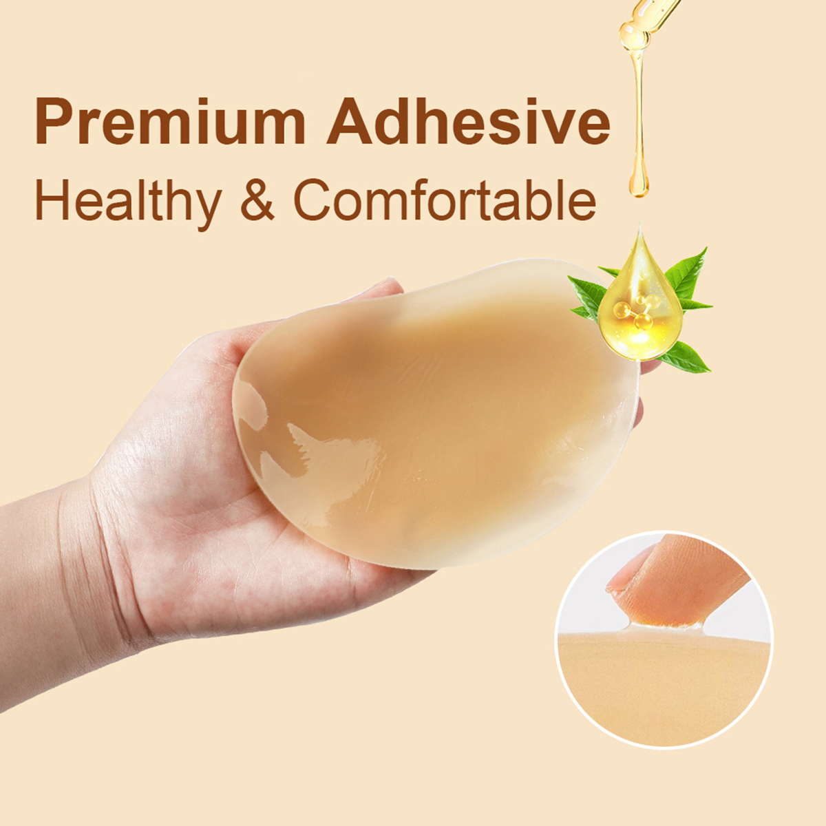 3Pairs Crescent Nipple Cover S - Push Up Bra Silicone ulasan dan harga