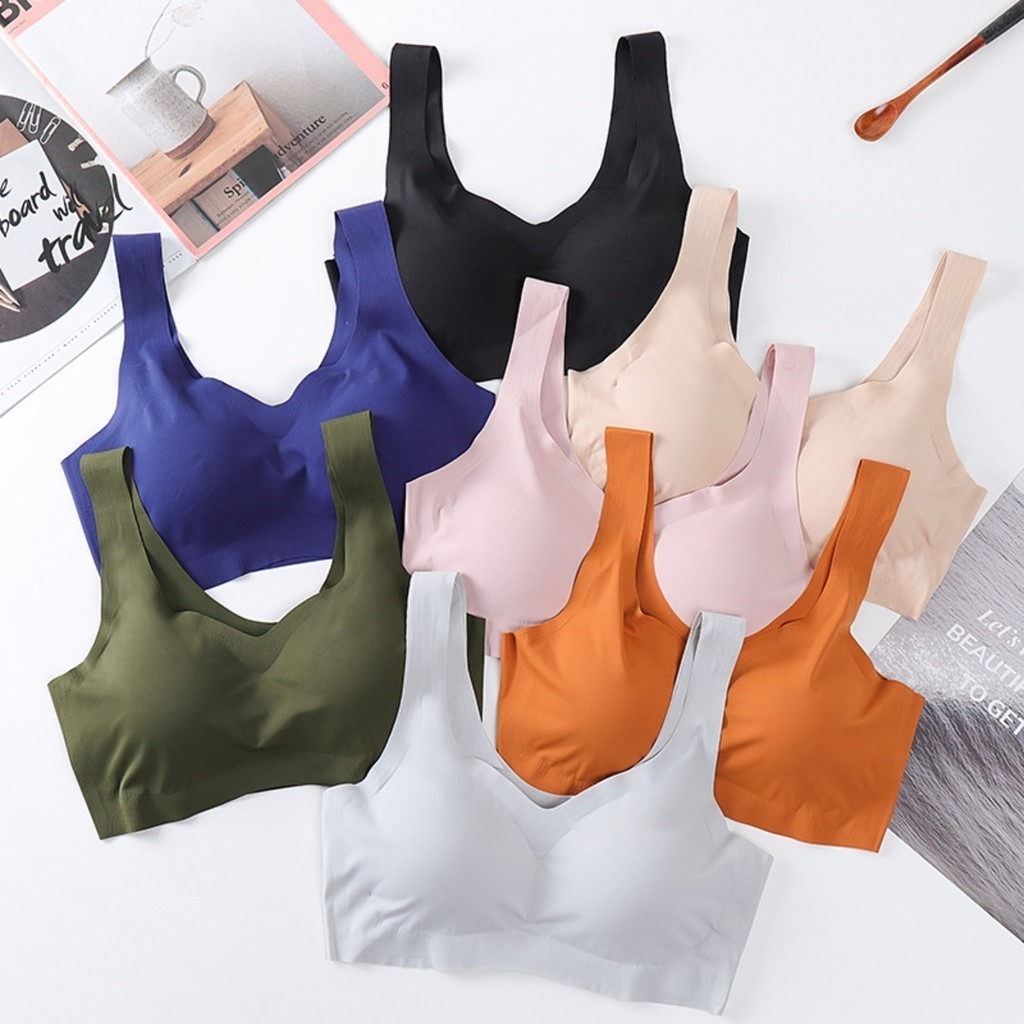 3PCS Sexy Sports Bra Seamless  - Wirefree Bra Comfort ulasan dan harga