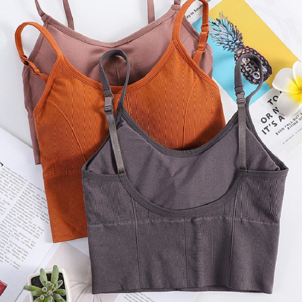 1Pcs Wireless No Wire Seamless - Sports Bra Racerback ulasan dan harga